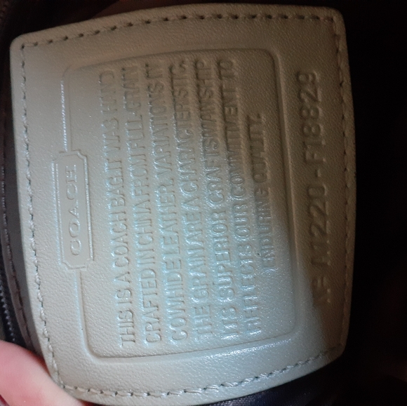 Authentic Coach Lexi Metallic Aqua Leather Handbag - Picture 2 of 8